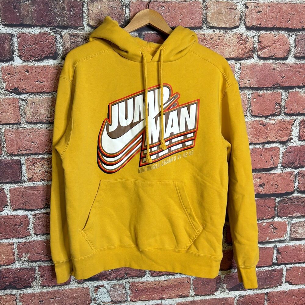 Nike Hoodie Men’s M Air Jordan Jumpman NBA World Champs 91 92 93 Fleece Pullover